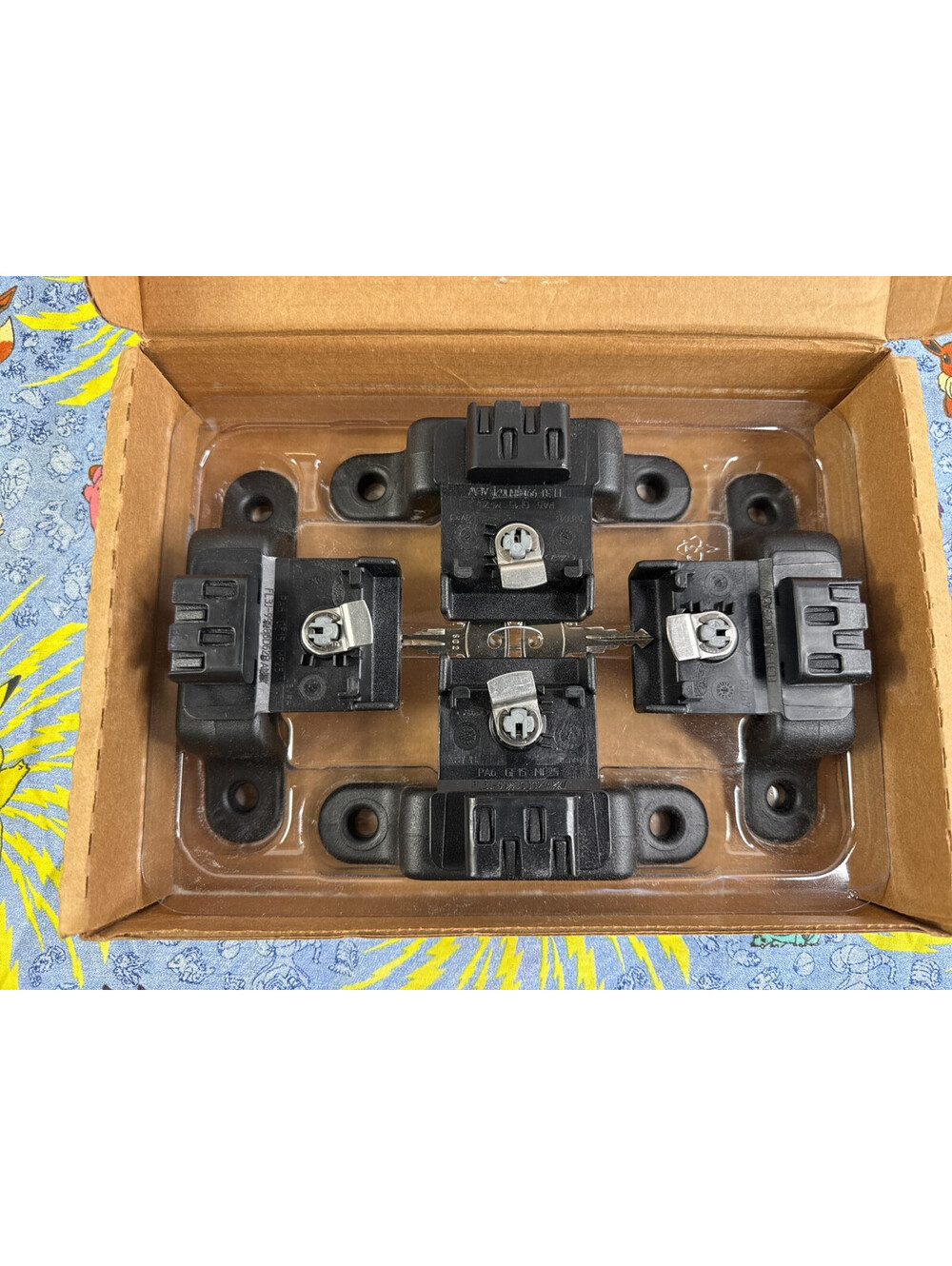 Ford OEM BoxLink Tie Down Cleats Set of 4 Locking Bed Anchors w/ Keys F150 NIB